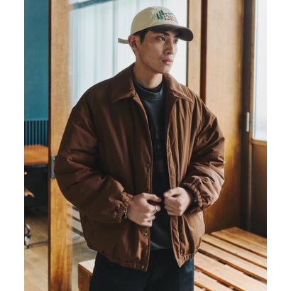 【MAISON CLUB】BalCollar Padding Blouson / バルカラー中綿ブルゾン KKP （ブラウン）｜詳細画像