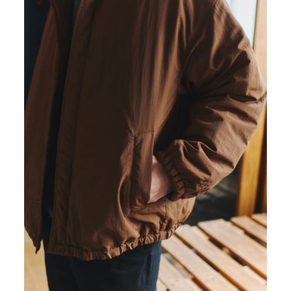 【MAISON CLUB】BalCollar Padding Blouson / バルカラー中綿ブルゾン KKP （ブラウン）｜詳細画像
