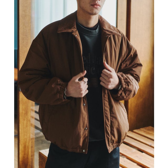 【MAISON CLUB】BalCollar Padding Blouson / バルカラー中綿ブルゾン KKP （ブラウン）