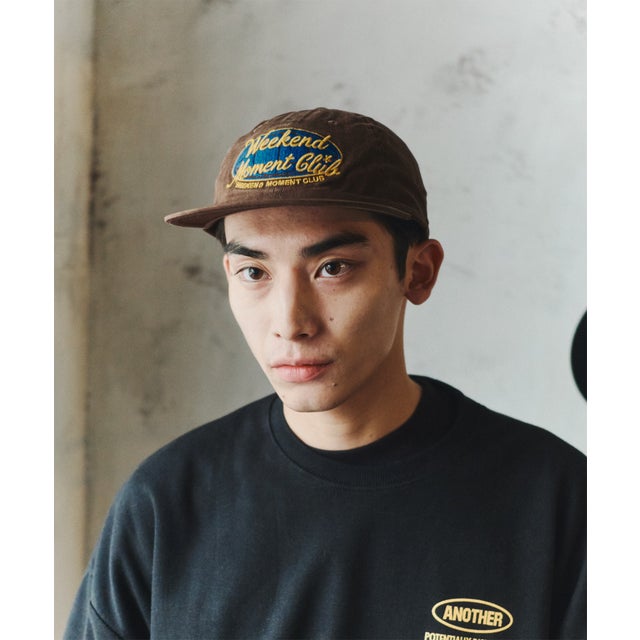 Graphic Embroidery Cap/グラフィック エンブロイダリー キャップ 【韓国デザイン】 NEO （ダークブラウン）