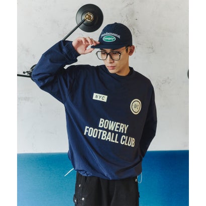 Football Club Nylon Pullover/フットボールクラブ ナイロン プルオーバー 【韓国デザイン】 NEO （ネイビー）｜詳細画像