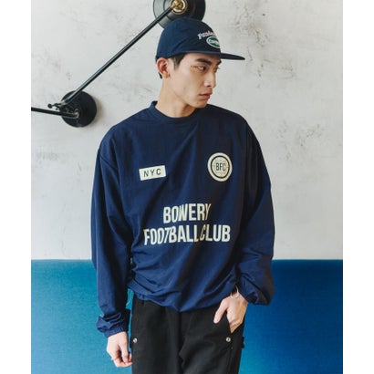 Football Club Nylon Pullover/フットボールクラブ ナイロン プルオーバー 【韓国デザイン】 NEO （ネイビー）｜詳細画像
