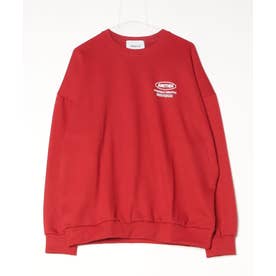 Label Back Print Sweat / ラベル バックプリント スウェット 【韓国デザイン】 NEO （レッド）