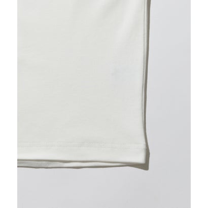 メゾンクラブ MAISON CLUB Smooth Comfort Mock Neck Tee with Thumbhole WILL （ホワイト）｜詳細画像