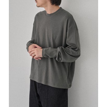 Smooth Comfort Crew Neck Tee with Thumbhole WILL （チャコールグレー）｜詳細画像