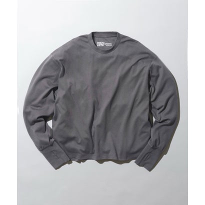 Smooth Comfort Crew Neck Tee with Thumbhole WILL （チャコールグレー）｜詳細画像