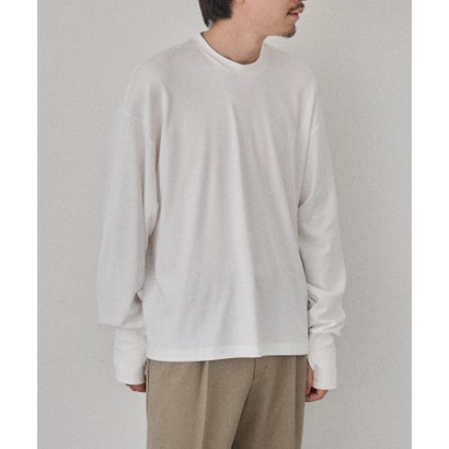 Smooth Comfort Crew Neck Tee with Thumbhole WILL （ホワイト）｜詳細画像