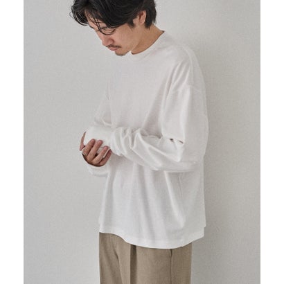 Smooth Comfort Crew Neck Tee with Thumbhole WILL （ホワイト）｜詳細画像