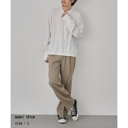 Smooth Comfort Crew Neck Tee with Thumbhole WILL （ホワイト）｜詳細画像