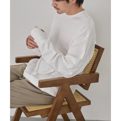 Smooth Comfort Crew Neck Tee with Thumbhole WILL （ホワイト）｜詳細画像