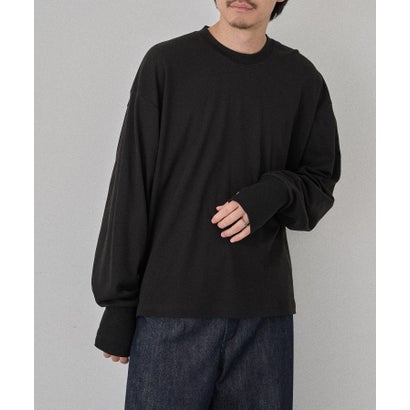 Smooth Comfort Crew Neck Tee with Thumbhole WILL （ブラック）｜詳細画像