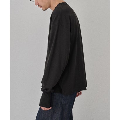 Smooth Comfort Crew Neck Tee with Thumbhole WILL （ブラック）｜詳細画像