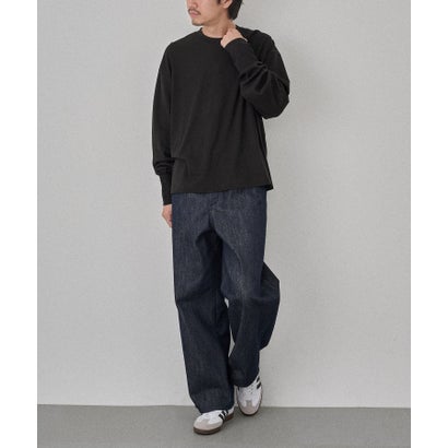 Smooth Comfort Crew Neck Tee with Thumbhole WILL （ブラック）｜詳細画像