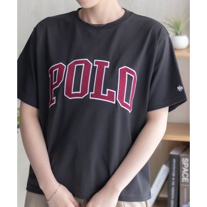 ワッペンクロップドTシャツ （ネイビー×パープル）｜詳細画像
