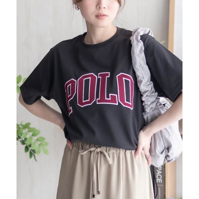 ワッペンクロップドTシャツ （ネイビー×パープル）｜詳細画像
