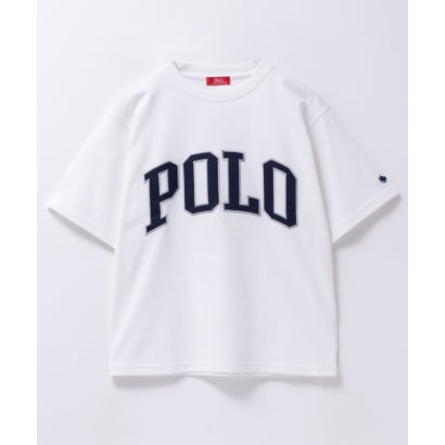 ワッペンクロップドTシャツ （ネイビー×パープル）｜詳細画像