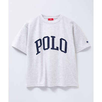 ワッペンクロップドTシャツ （ネイビー×パープル）｜詳細画像