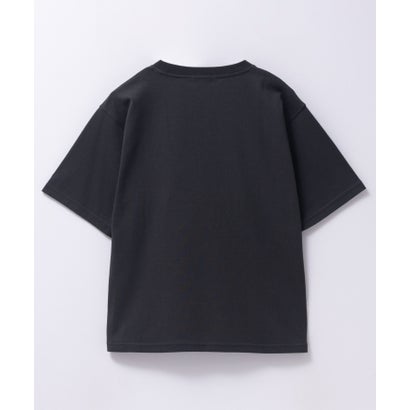 ワッペンクロップドTシャツ （ネイビー×パープル）｜詳細画像