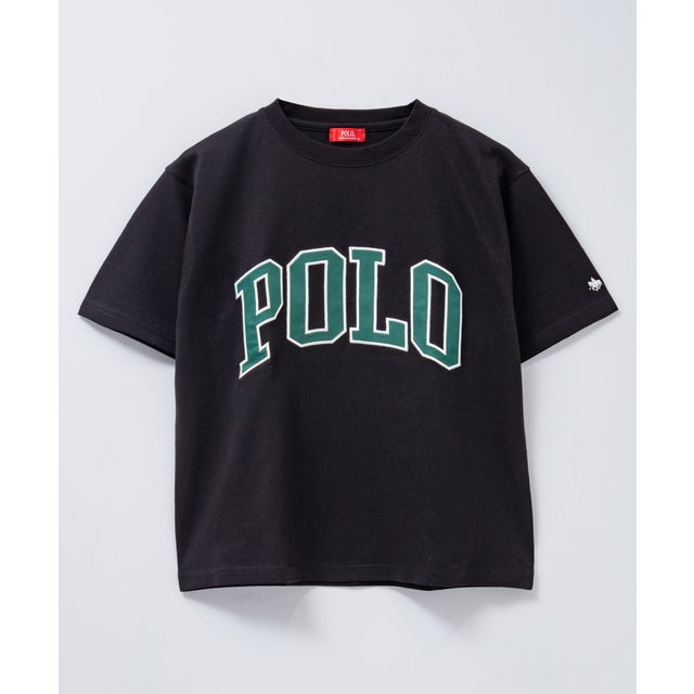 ワッペンクロップドTシャツ （ブラック）