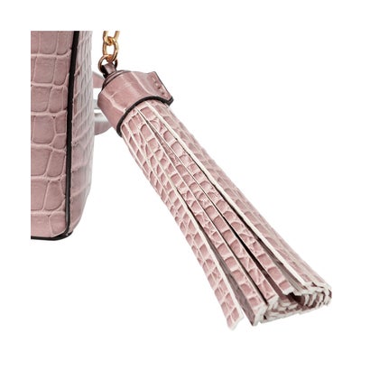 バッグ ショルダーバッグ レディース SHINY SMALL CROCO BIG TASSEL BAG ブラック UNG-51470｜詳細画像