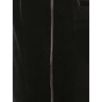 ラインデザインベロアパンツ （ブラック）｜詳細画像