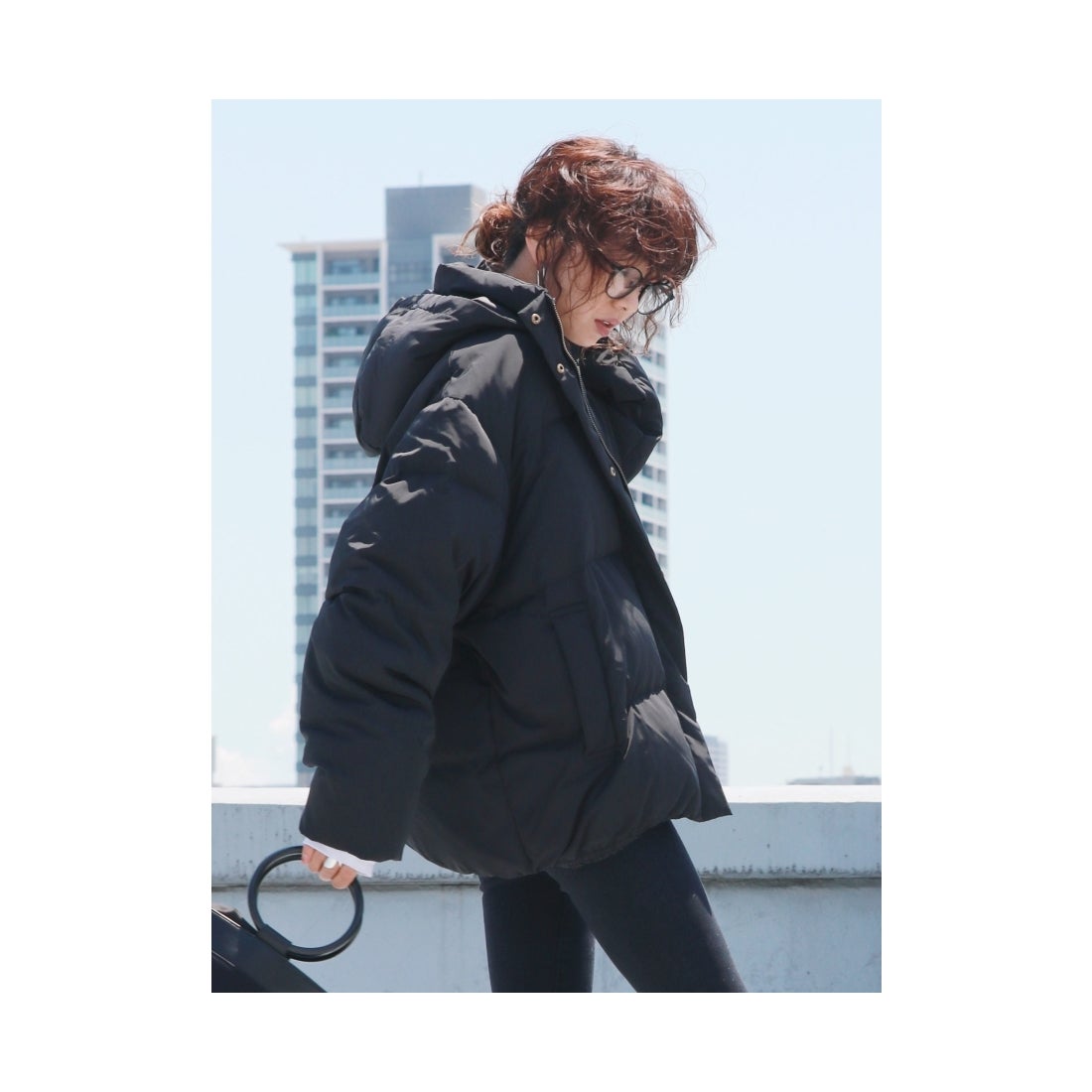 Ungrid ボリュームショートダウン カーキ -ファッション通販 FASHION 