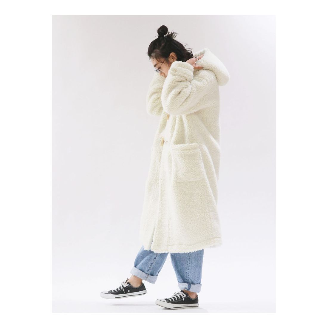 ungrid ボア ダッフルコート ロング丈 ungrid ボア ダッフルコート 
