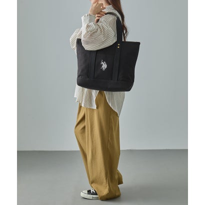 ユーエスポロアッスン U.S. POLO ASSN. キャンバストートM トートバッグ USPA2651 （ブラック）｜詳細画像