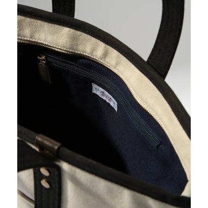 ユーエスポロアッスン U.S. POLO ASSN. キャンバストートM トートバッグ USPA2651 （ホワイト×ブラック）｜詳細画像