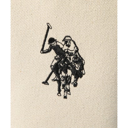 ユーエスポロアッスン U.S. POLO ASSN. キャンバストートM トートバッグ USPA2651 （ホワイト×ブラック）｜詳細画像