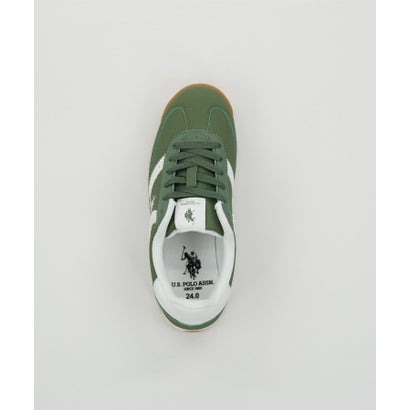ユーエスポロアッスン U.S. POLO ASSN. ワンポイントレトロスニーカー （カーキ）｜詳細画像