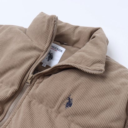 ユーエスポロアッスン U.S. POLO ASSN. ワンポイント刺繍 コーデュロイ パファージャケット （ベージュ）｜詳細画像