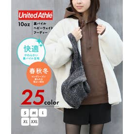 【UNITED ATHLE / ユナイテッドアスレ】10oz ヘビーウェイト フーディー パーカー 長袖 無地 ユニセックス 裏パイル 厚手 シンプル 5214 （ダークブラウン）