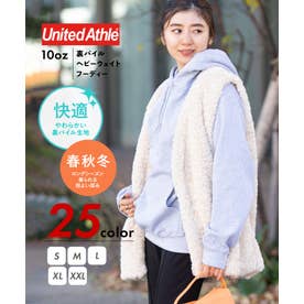 【UNITED ATHLE / ユナイテッドアスレ】10oz ヘビーウェイト フーディー パーカー 長袖 無地 ユニセックス 裏パイル 厚手 シンプル 5214 （グレー）