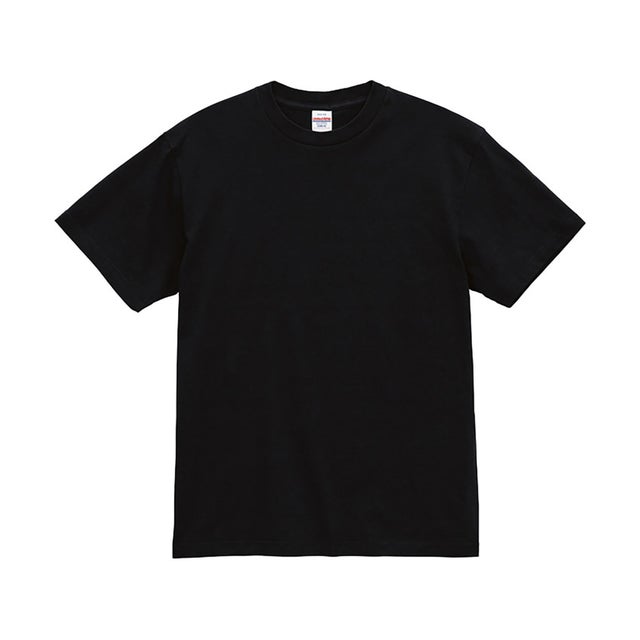 UnitedAthle 6.0 オンス オーセンティック オープンエンド ヘヴィーウェイト T シャツ  450001C （2 ブラック）