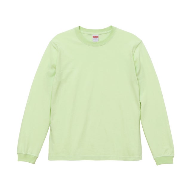 UnitedAthle 5.6oz L/S Tシャツ 1.6インチリブ   501101C 245 （245 ミルキーライム）