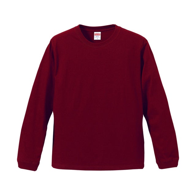 UnitedAthle 5.6oz L/S Tシャツ 1.6インチリブ   501101C 72 （72 バーガンディ）