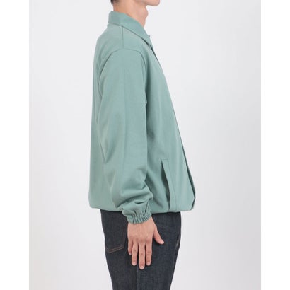 cotton jersey coach jacket / コットン ジャージー コーチジャケット 一重 4487 （スモーキーグリーン系）｜詳細画像