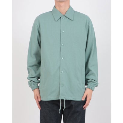 cotton jersey coach jacket / コットン ジャージー コーチジャケット 一重 4487 （スモーキーグリーン系）｜詳細画像