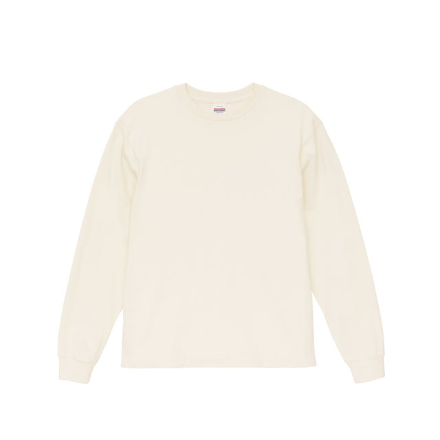 6.2オンス オープンエンド フェードウォッシュ ロングスリーブ Tシャツ（2.1インチリブ） 4231 （オフホワイト）