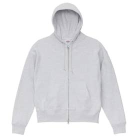 UnitedAthle 10.0 オンス ボックスシルエット スウェット フルジップ パーカ   裏パイル   520101A （5 アッシュ）