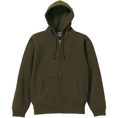 ユナイテッドアスレ United Athle ユナイテッドアスレ UnitedAthle 10.0オンス CVCスウェットフルジップパーカ アダルト   562001 （269 スモーキーグリーン）｜詳細画像