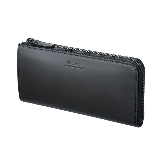 財布 長財布 メンズ ブランド レザー 本革 L字ファスナー un－223145w （ブラック）
