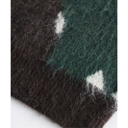 ユーム U：UME Camou Motif Round Neck Sweater （Green）｜詳細画像