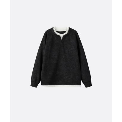 Fake Two Tye-Dye Shirt （Black）｜詳細画像