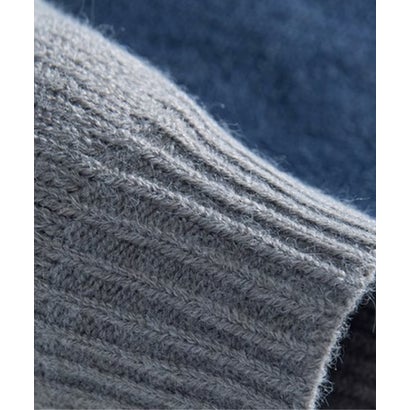 ユーム U：UME Contrast Color Stitching Knit （Gray）｜詳細画像