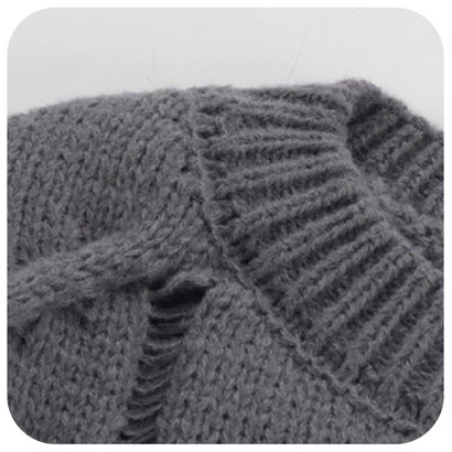 ユーム U：UME Braided Rib Sweater （Blue）｜詳細画像