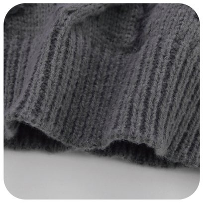 ユーム U：UME Braided Rib Sweater （Blue）｜詳細画像