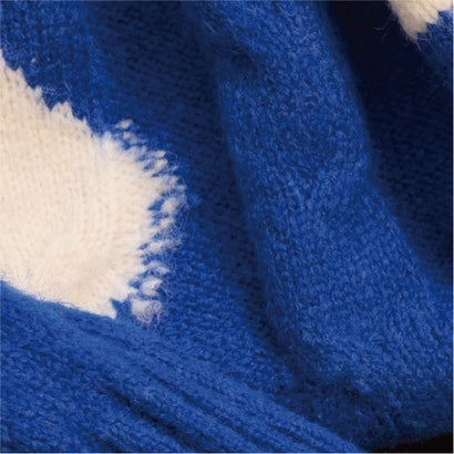ユーム U：UME Blue Cow Pattern Knit （Blue）｜詳細画像