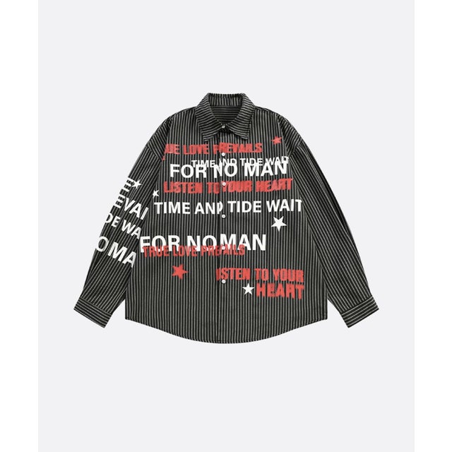 Graffiti Lettering Shirt （Black）